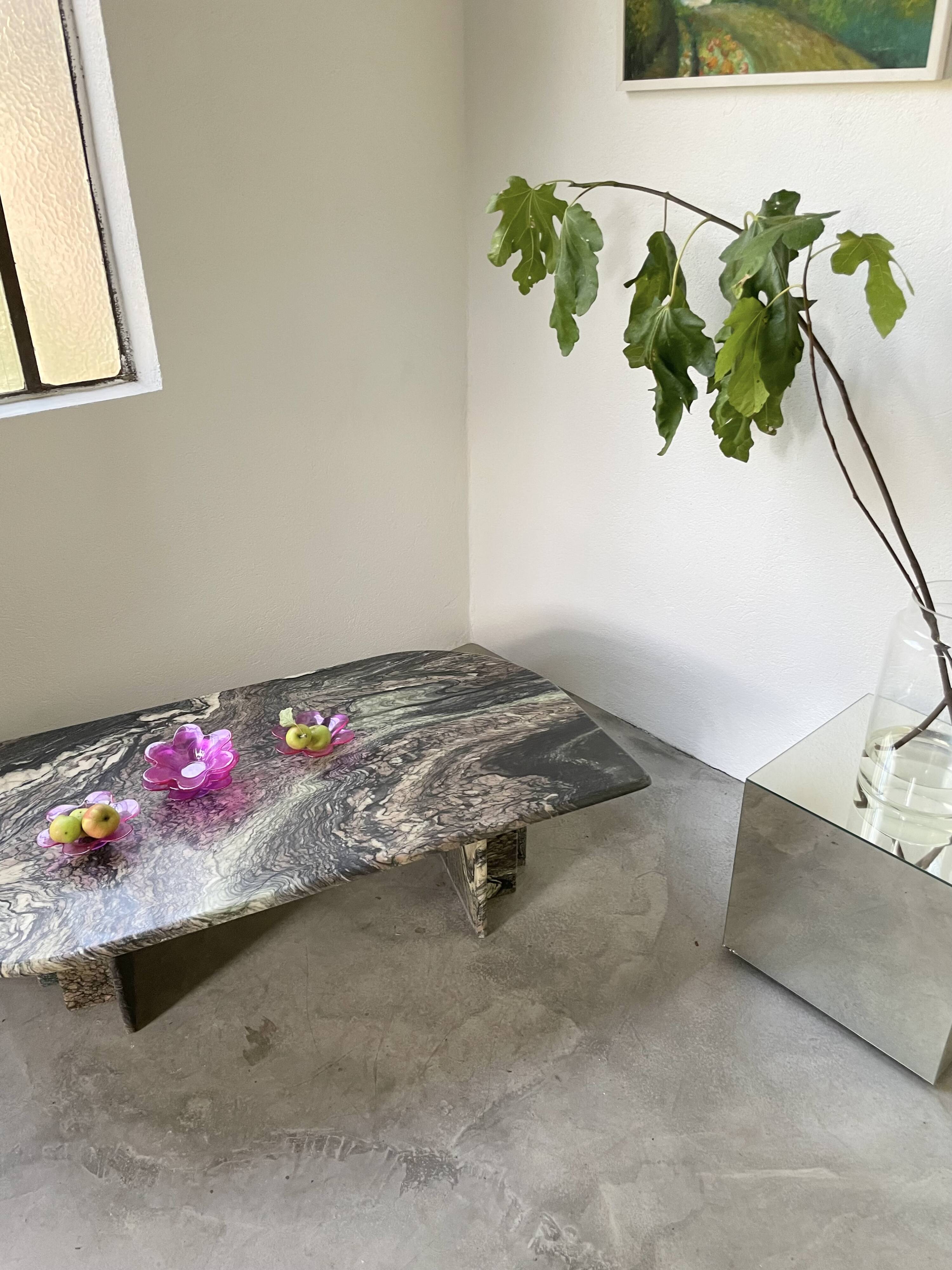 6 pop pink glass cups