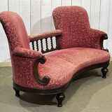 19th century English mahogany bench