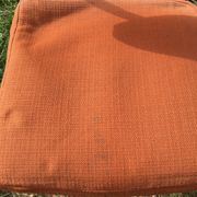 LOT of 8 chairs in orange fabric '70s very comfortable