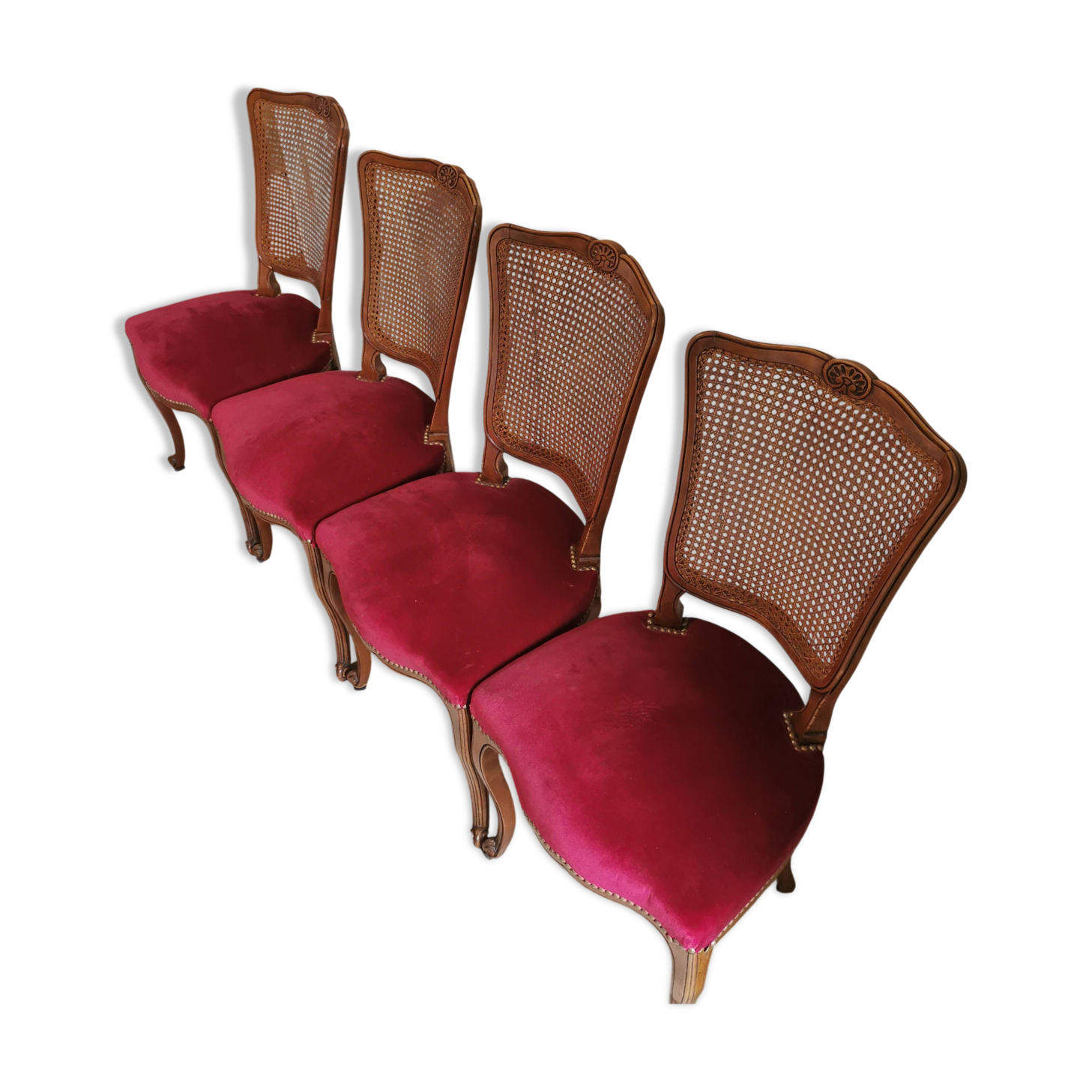 Set of 4 Louis XV style chairs