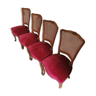 Set of 4 Louis XV style chairs