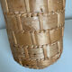 Green glass jar with wickerwork