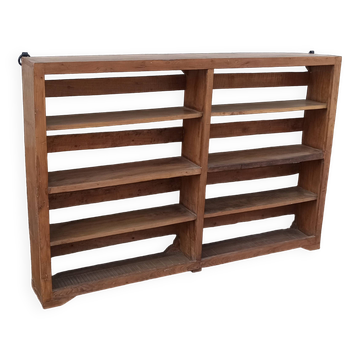 Wall shelf in antique wood