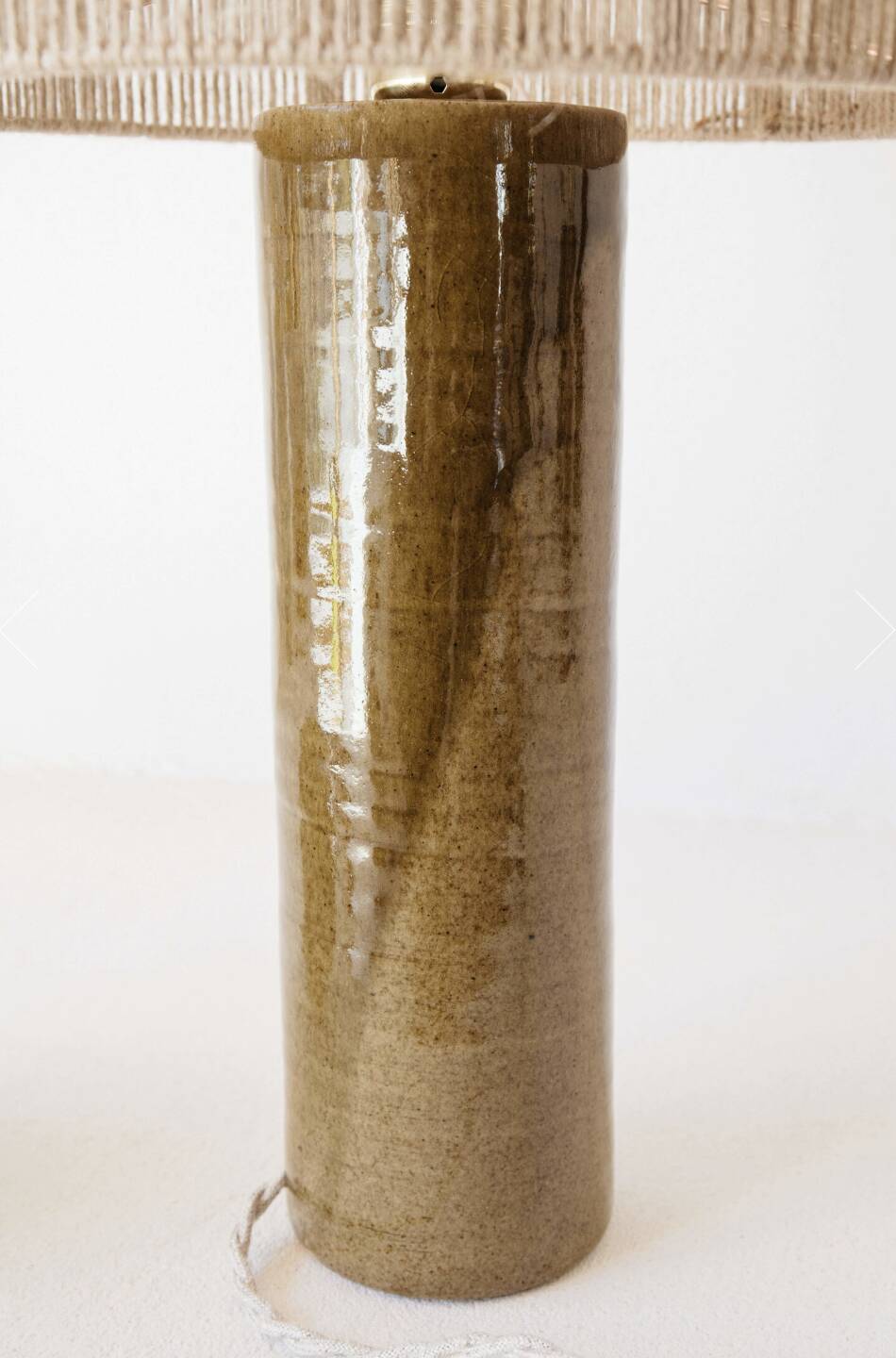 Lampe en céramique terre