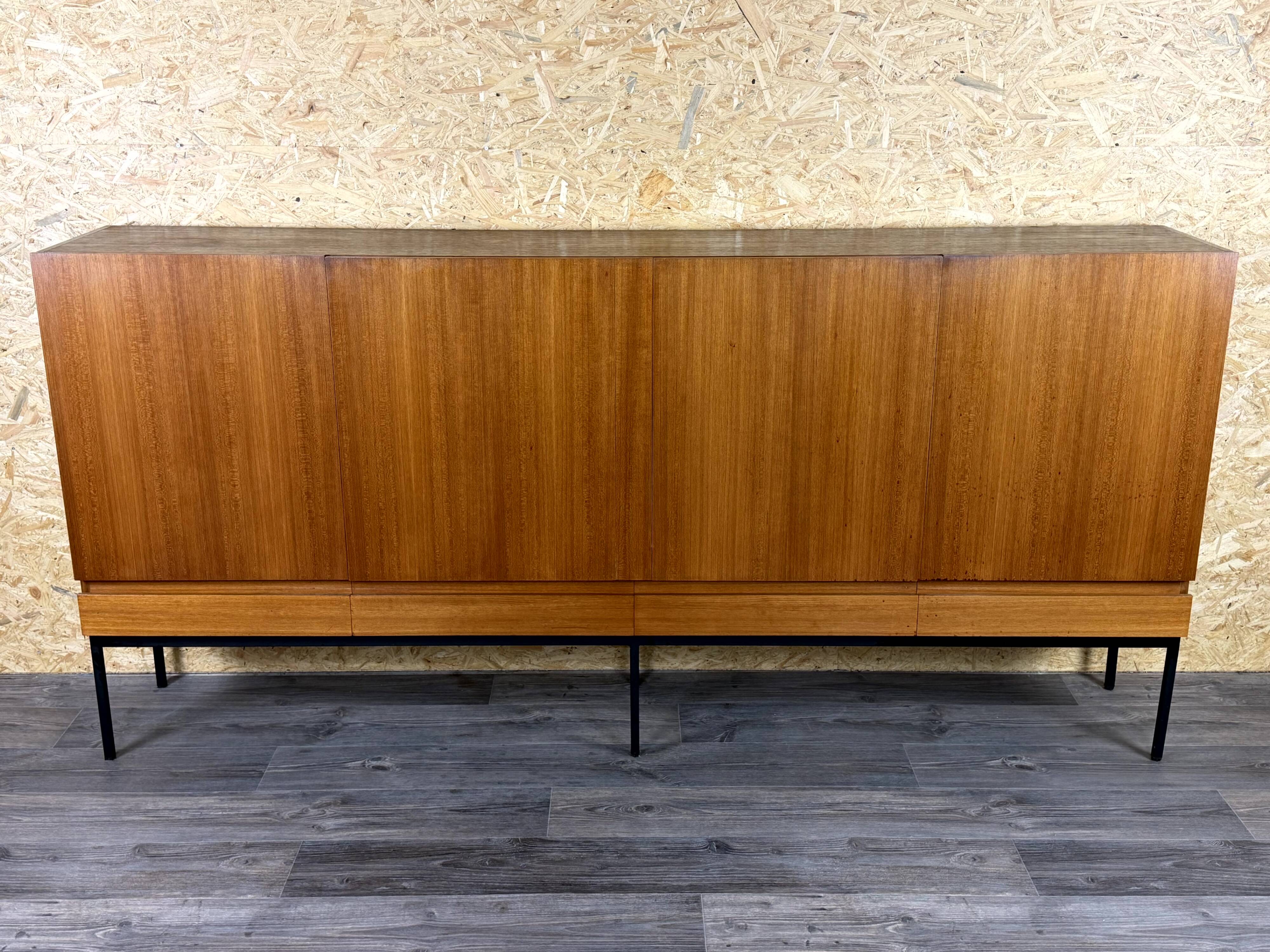 Buffet haut B60 en teck par Dieter Waeckerlin pour Behr, années 1960-1970
