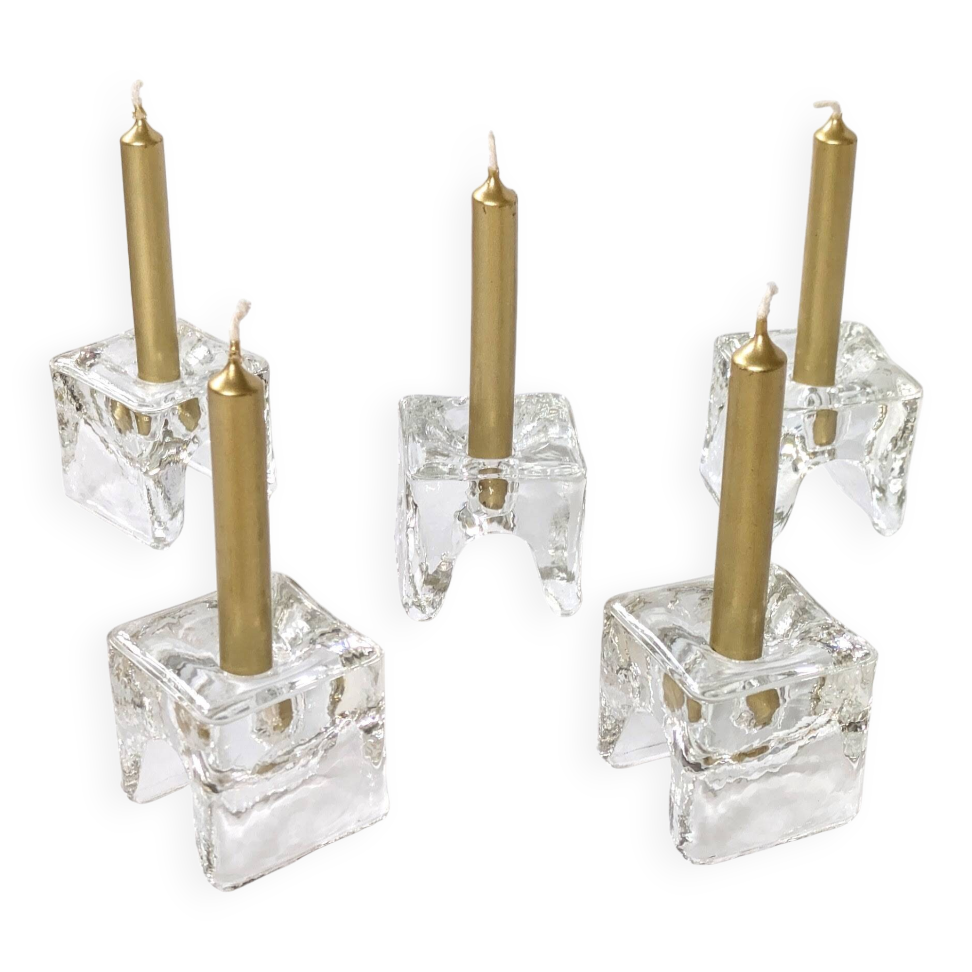 Set of 5 Candle Holders | "Ri-Jalka" Juhava Finland | 1960s