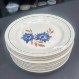 Assiettes plates HBCM modèle Reine