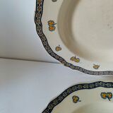 K&G Lunéville "Rouen Clover" plate circa 1880-1900