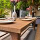 Grande table de ferme avec 2 bancs
