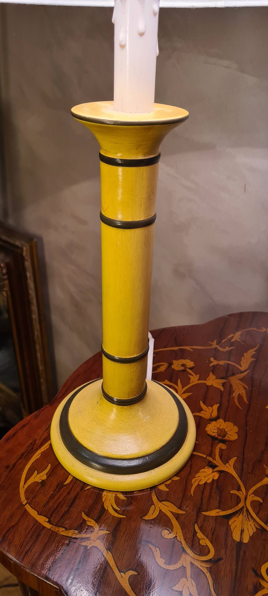 Pair of bedside lamps, signed Chaumette ceramic
