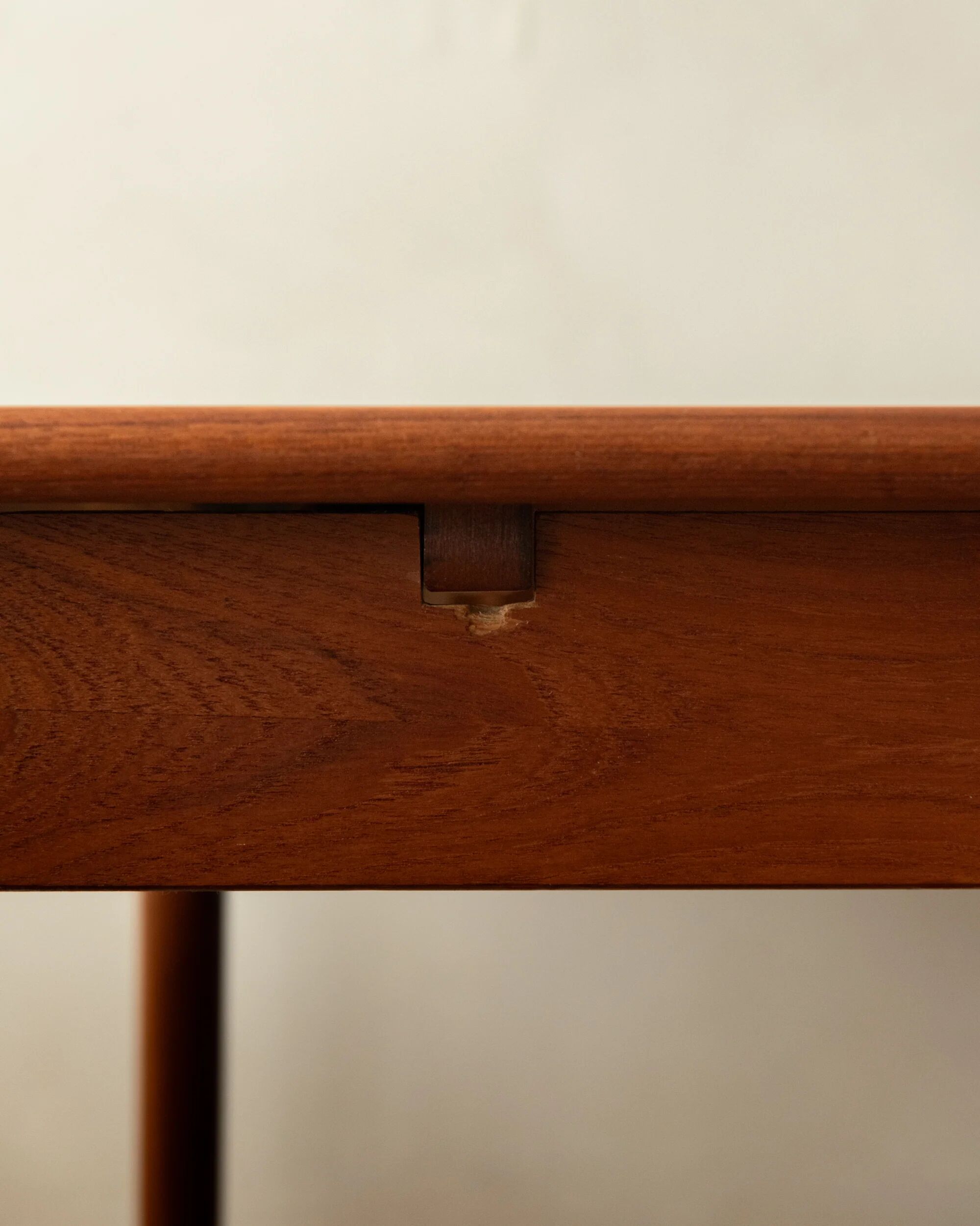 Danish modern teak extendable dining table model 24 by Ansager Møbler 1960s