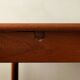 Danish modern teak extendable dining table model 24 by Ansager Møbler 1960s