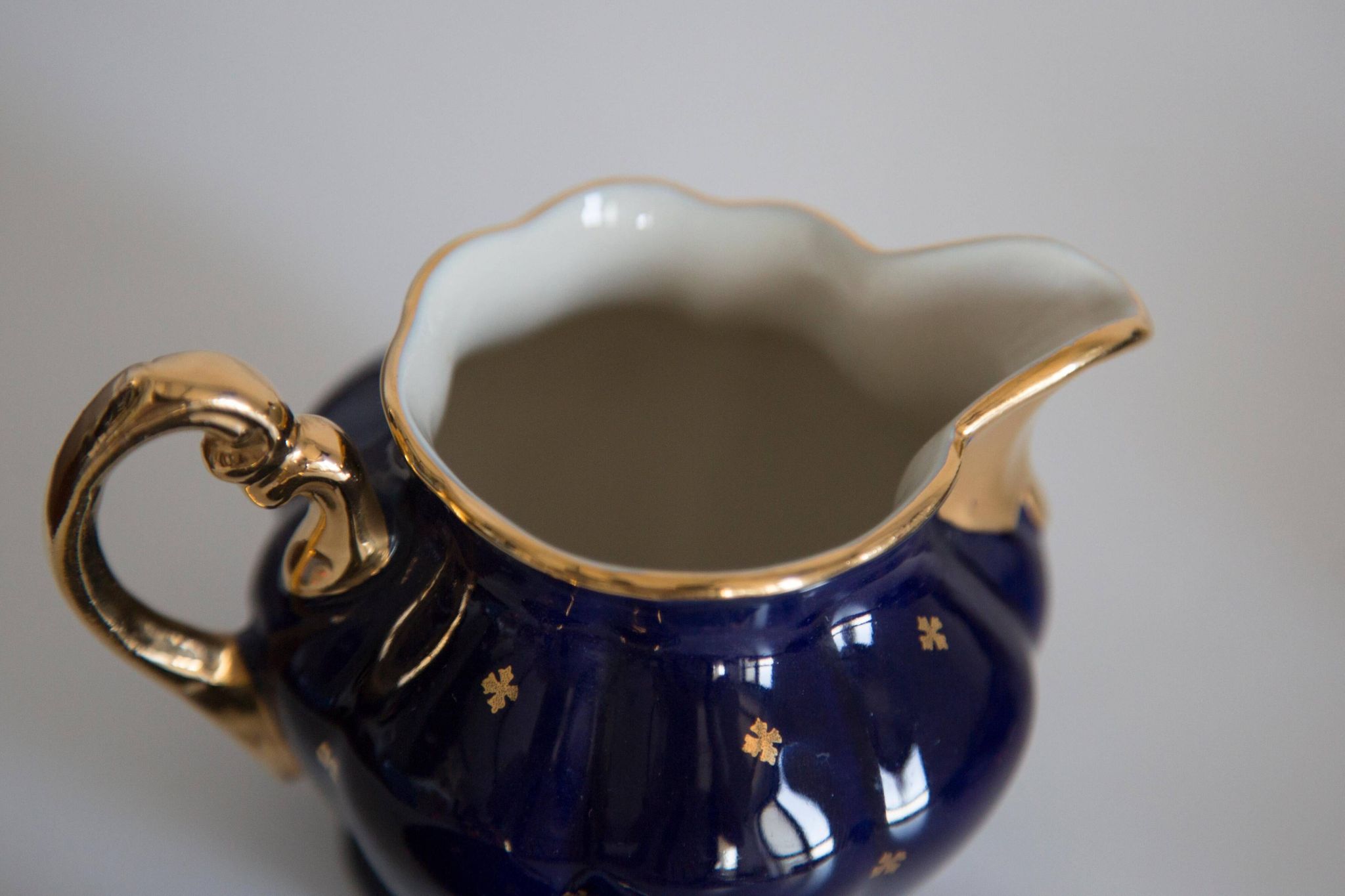 Painted porcelain tea and coffee service, mid-20th century, Poland, 1960.