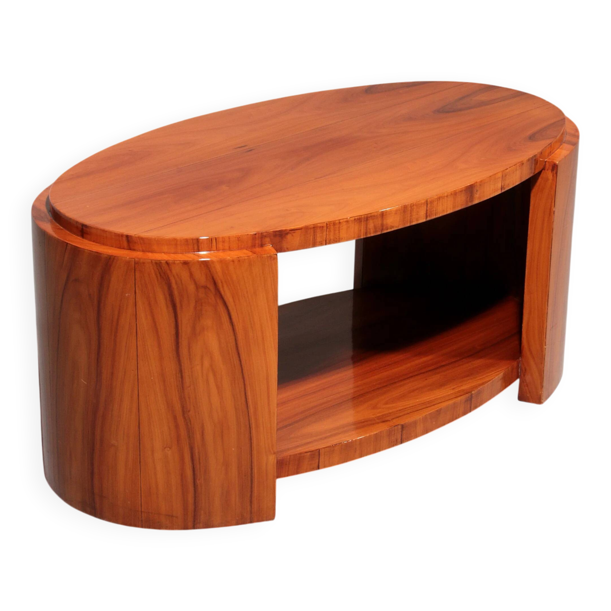 Art Deco French light-wood coffee table