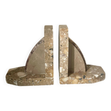Pair of Art Deco marble bookends