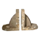 Pair of Art Deco marble bookends