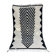 Handmade black and white Beni Ouraine rug, size 150 x 250 cm