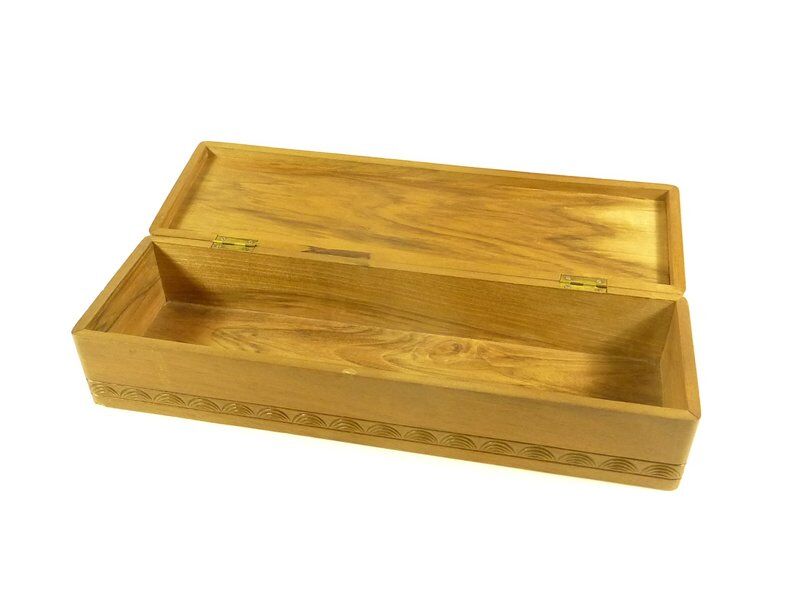Jean Tirefort, long sculpted wooden box