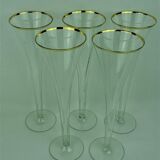 Vintage crystal flutes