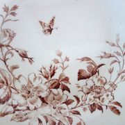 11 deep plates Terre De Fer Gien model Mai circa 1900