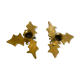 Pair of brass candle holders