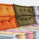 Roche Bobois Mah Jong sofa Missoni design by Hans Hopfer