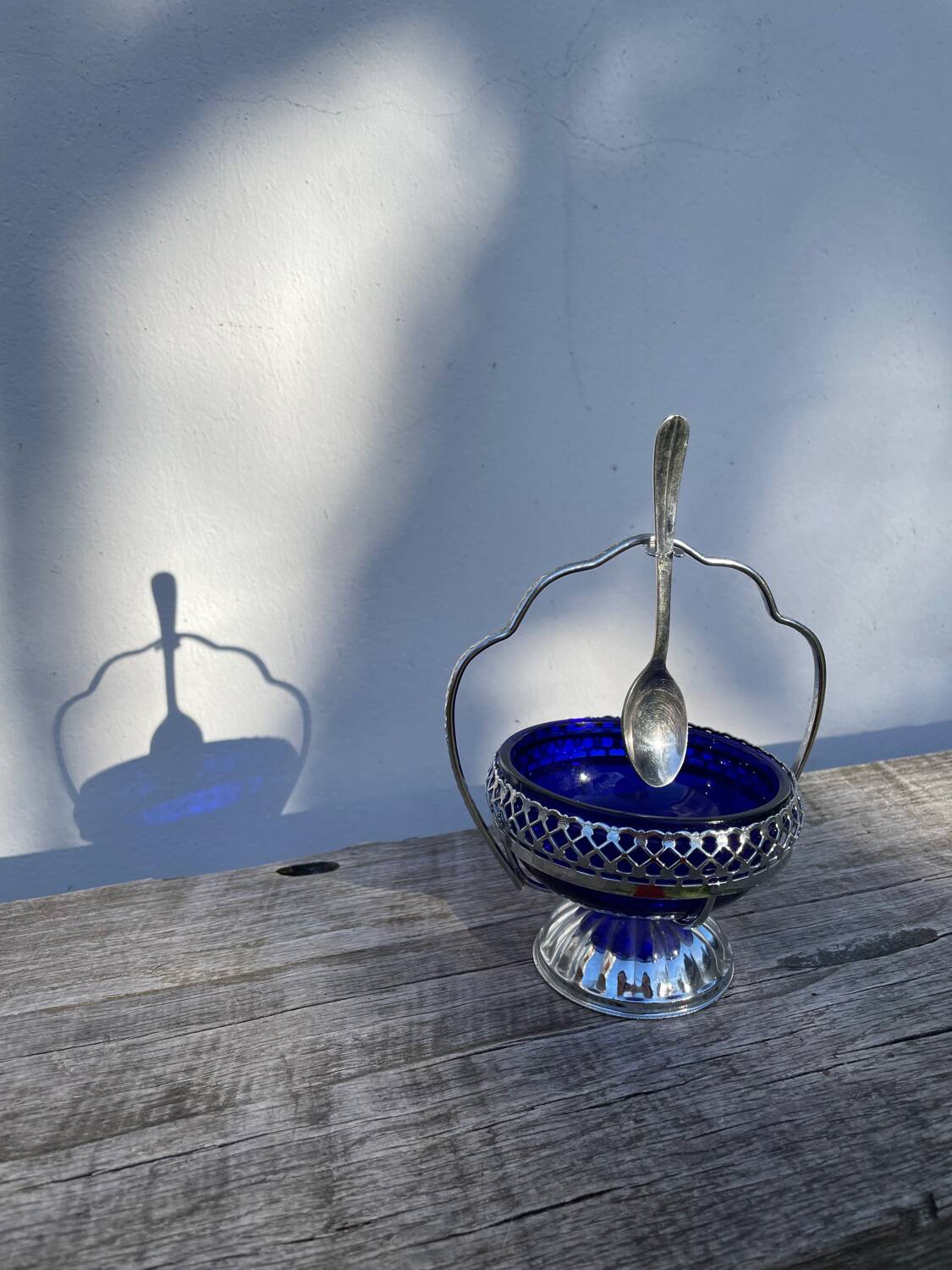 Silver-plated sugar bowl, 1970