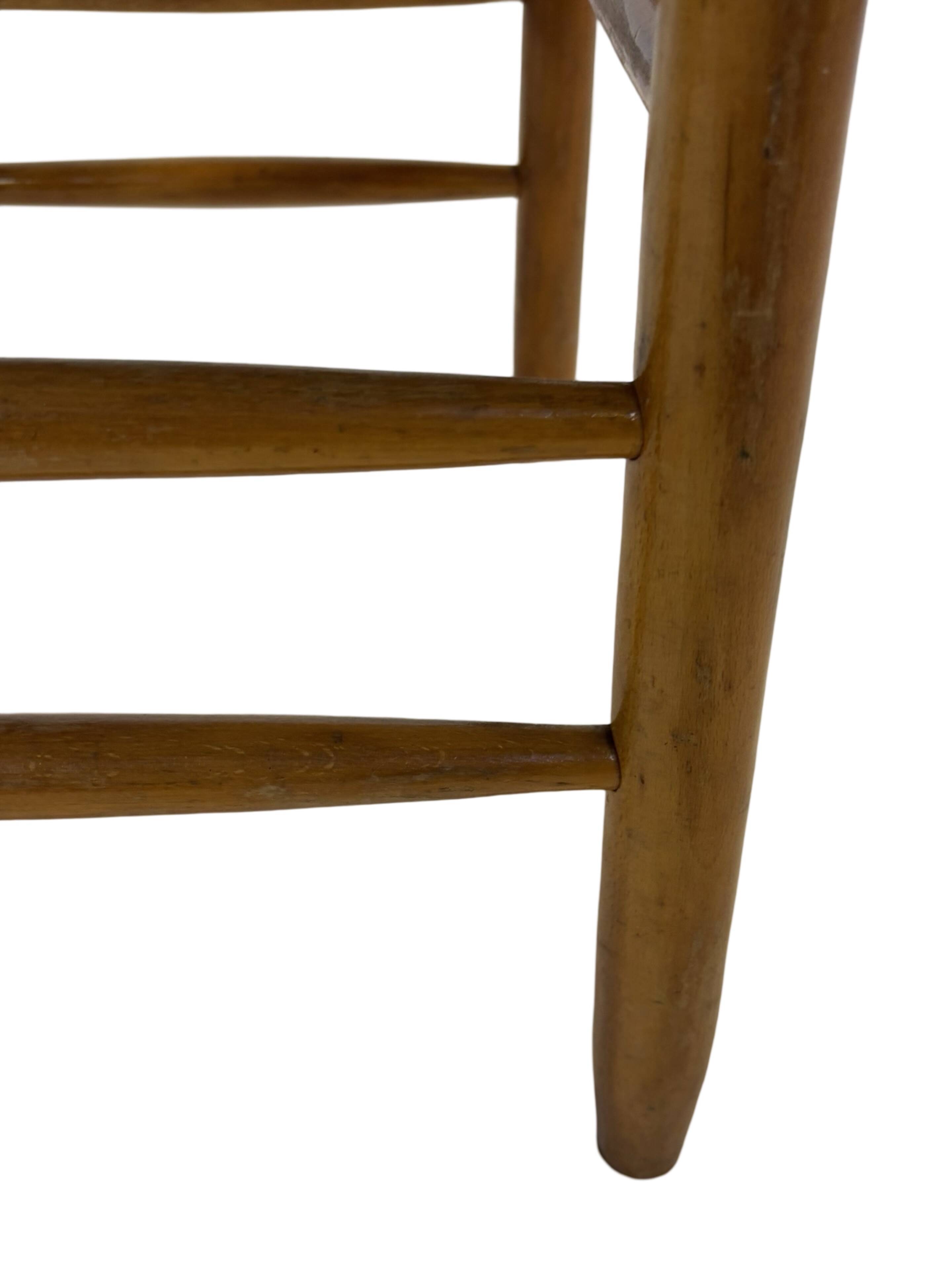 Vintage Stool Danish Papercord Rope Stool Mid Century Ottoman