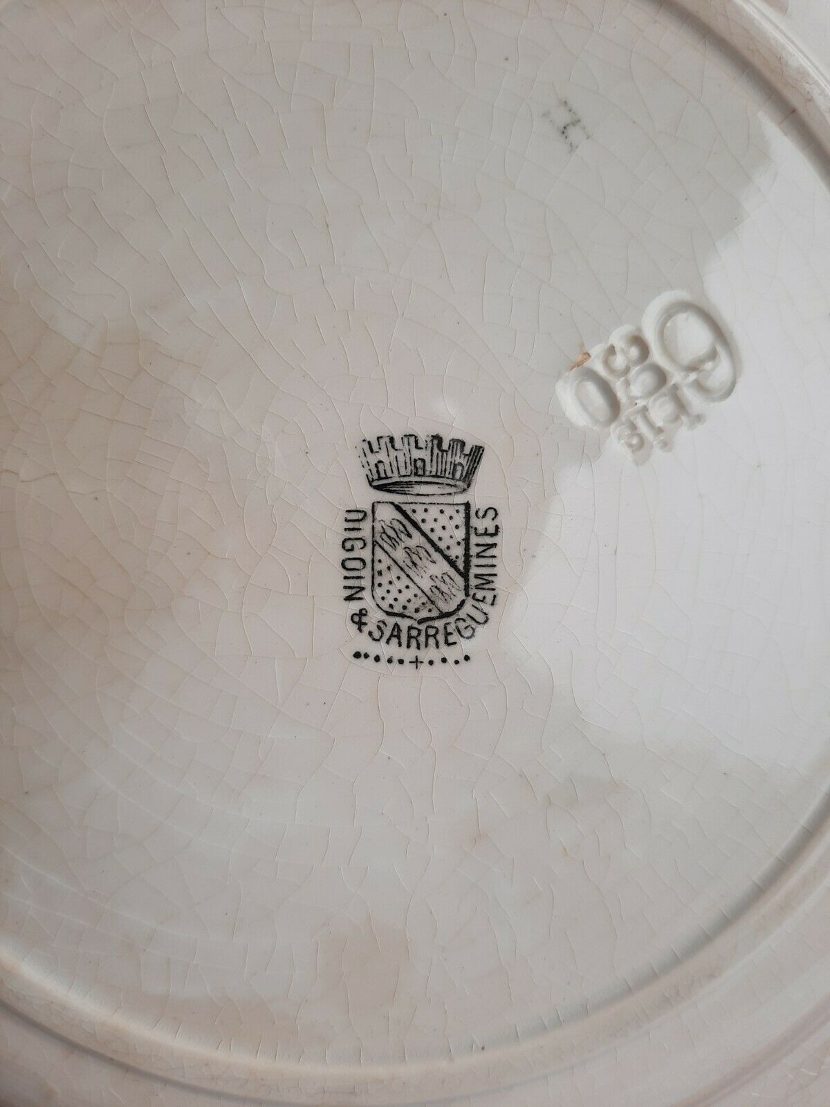 Digoin Sarreguemines Plate in July