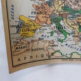 Old school vintage Europe 1960 map