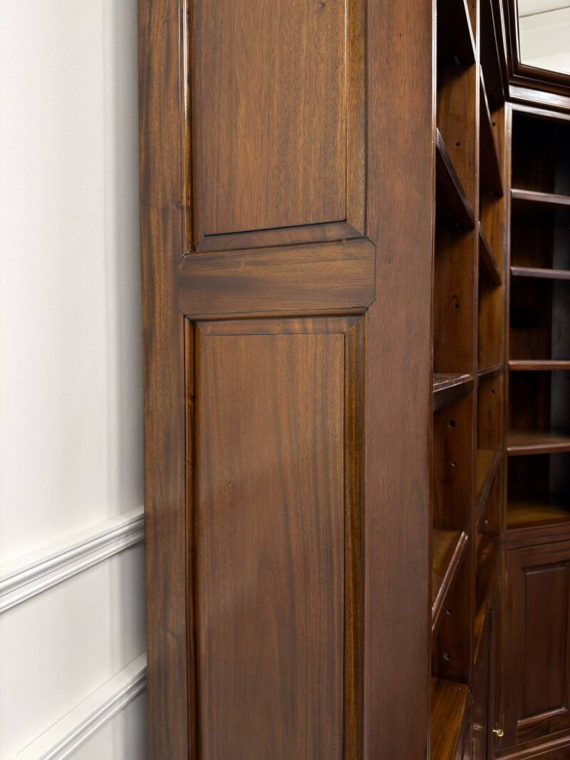 Classic English Corner Bookcase
