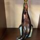 1950s Ceramic Sea Lion Lamp with Black Varnished Enamel, Signed