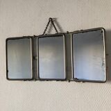 Barber vintage 1930 19x42cm triptych mirror