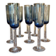 Set of 8 stemmed glasses