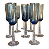 Lot de 8 verres à pied
