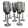 Set of 8 stemmed glasses