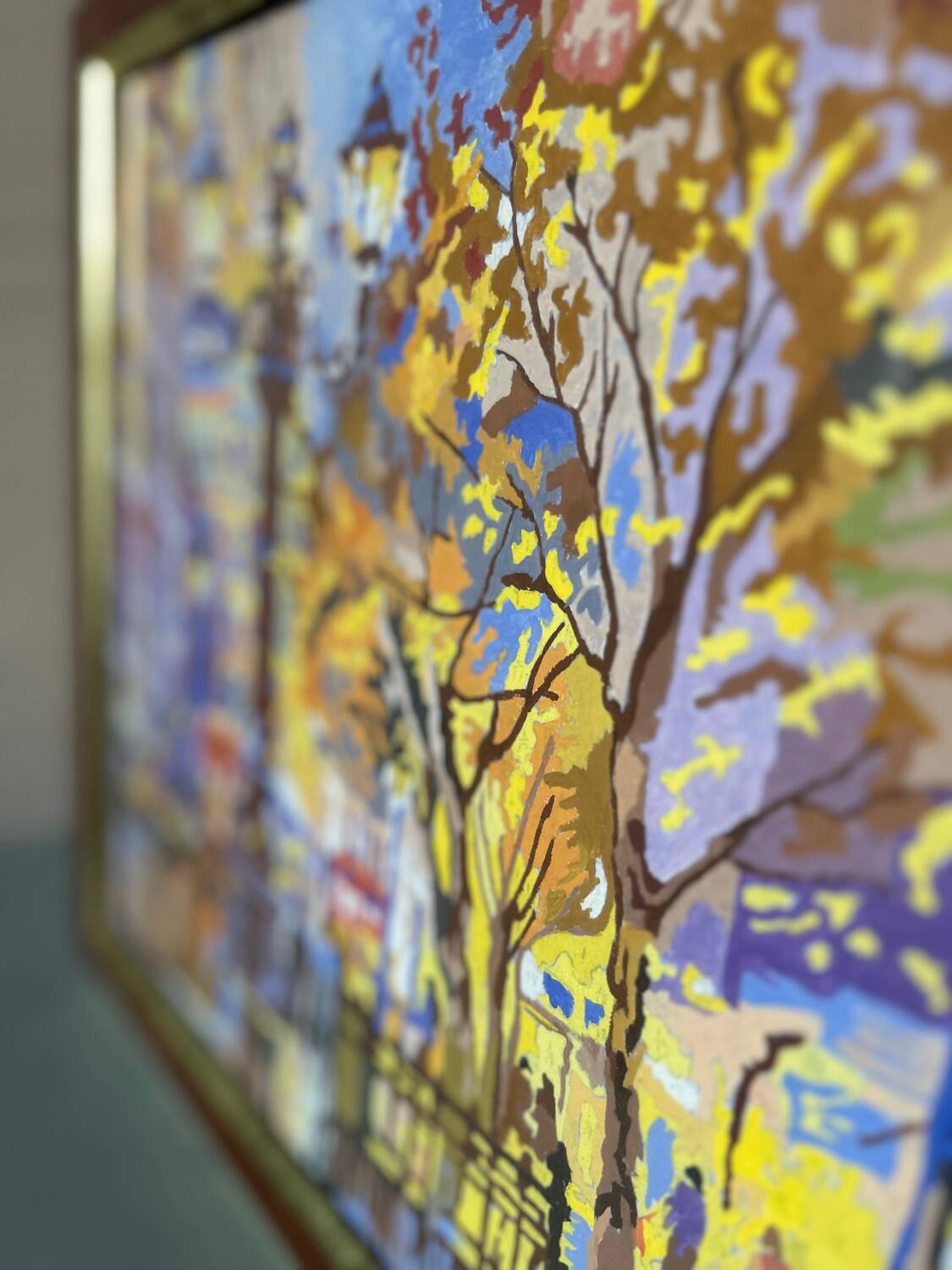 Vintage painting of Paris's grand avenues.