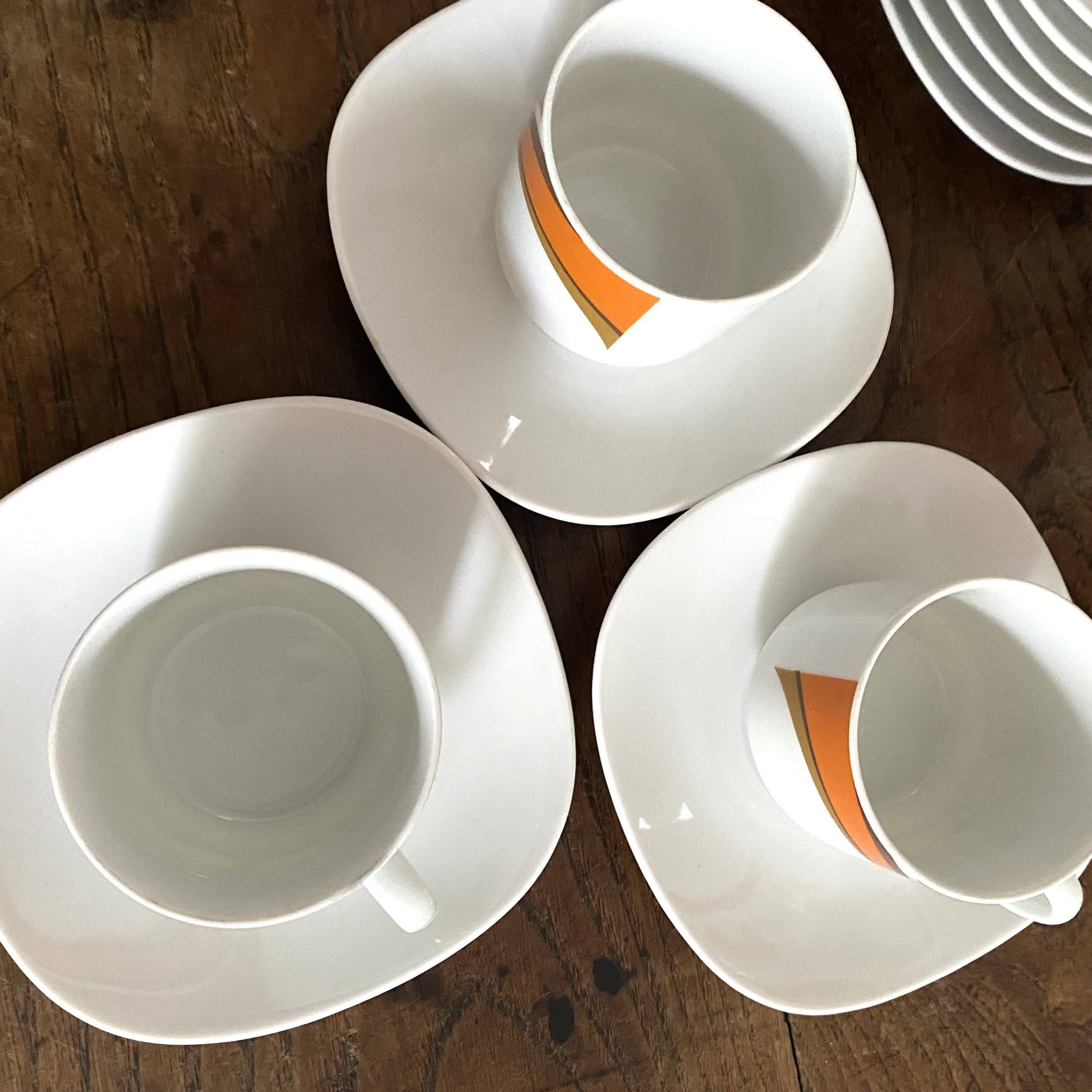Vintage Schirnding Bavaria Coffee Mugs, 70s