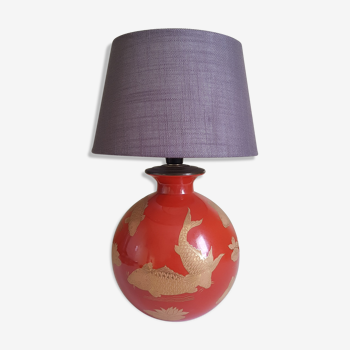 Lamp golden Carp Koi pattern