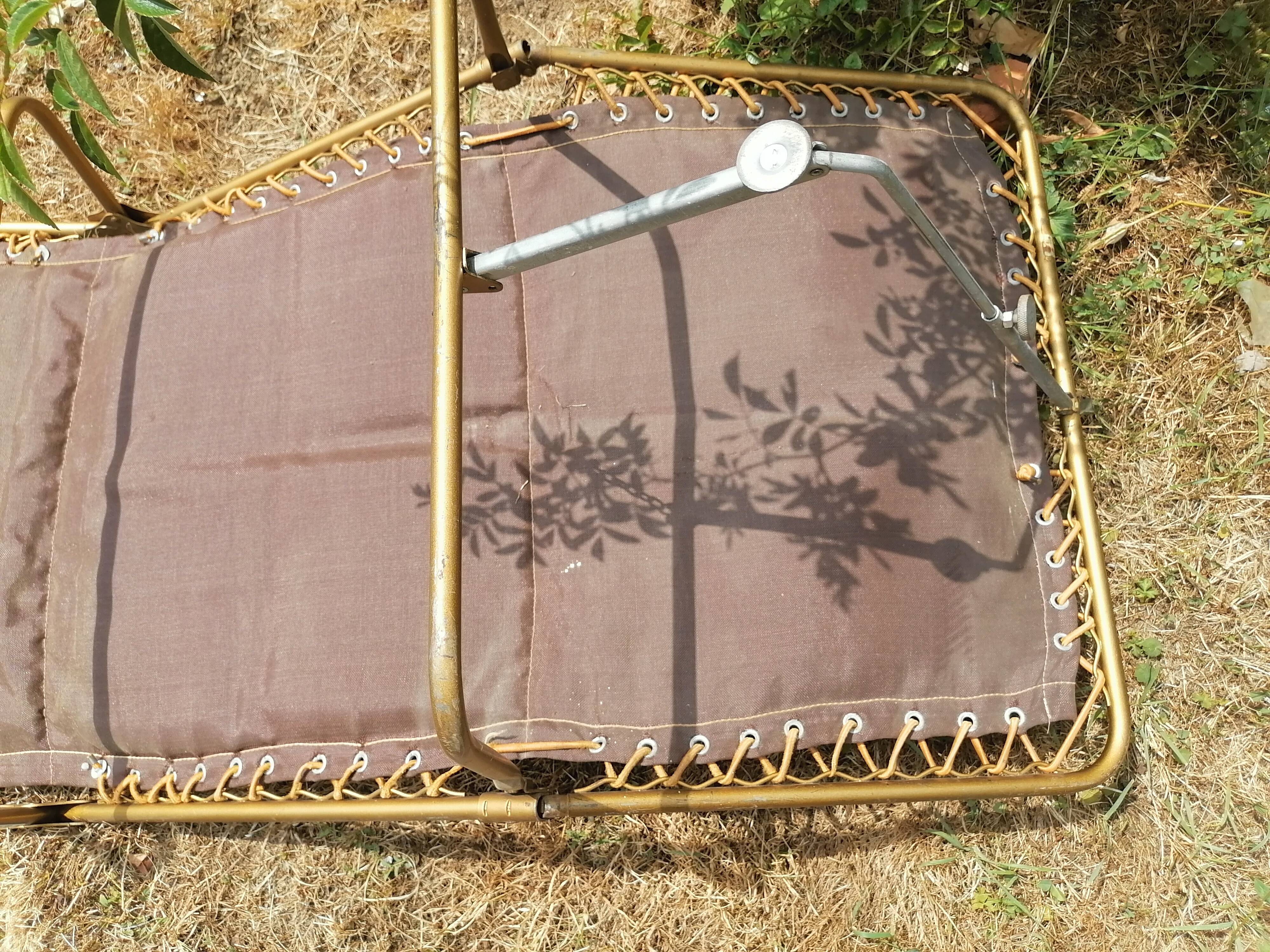 Folding bed lafuma vintage flowers
