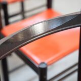 Table and 6 chairs mod. ibisco, 70's/80's