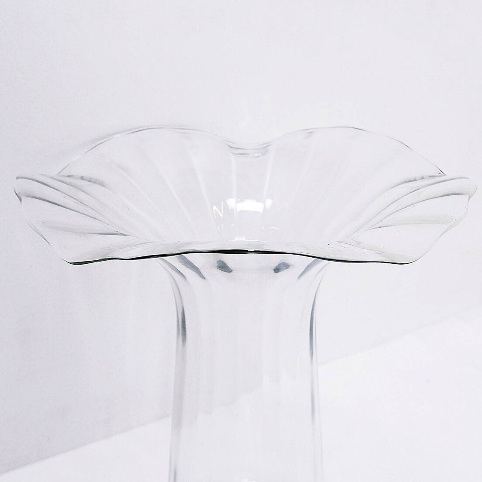 Vase en verre transparent attribué à Peill & Putzler - Vers 1970