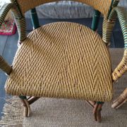 Paire de fauteuils en rotin