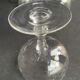 8 Guilloche crystal champagne glasses - Art Nouveau