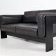 Leather Bastiano two-seater sofa by Afra & Tobia Scarpa for Knoll/Gavina