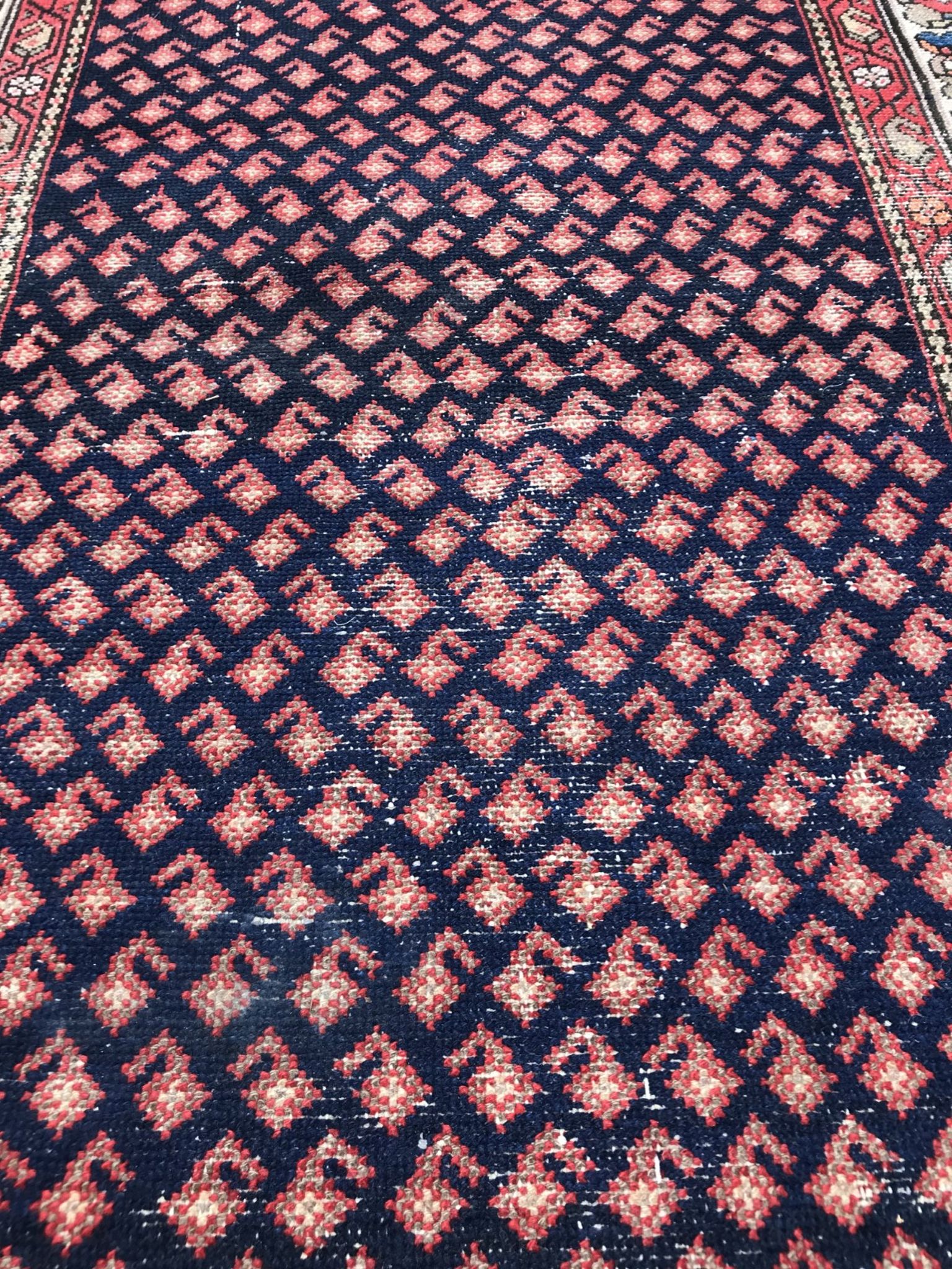 Carpet old malayer corridor Iran 106 X 390 CM