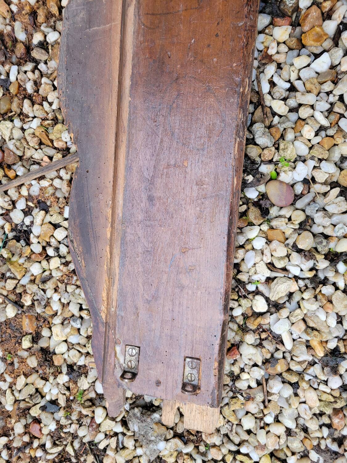 Carved wooden pediment from around 1800