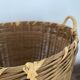 Basket, vintage bamboo laundry basket, toy basket, storage basket