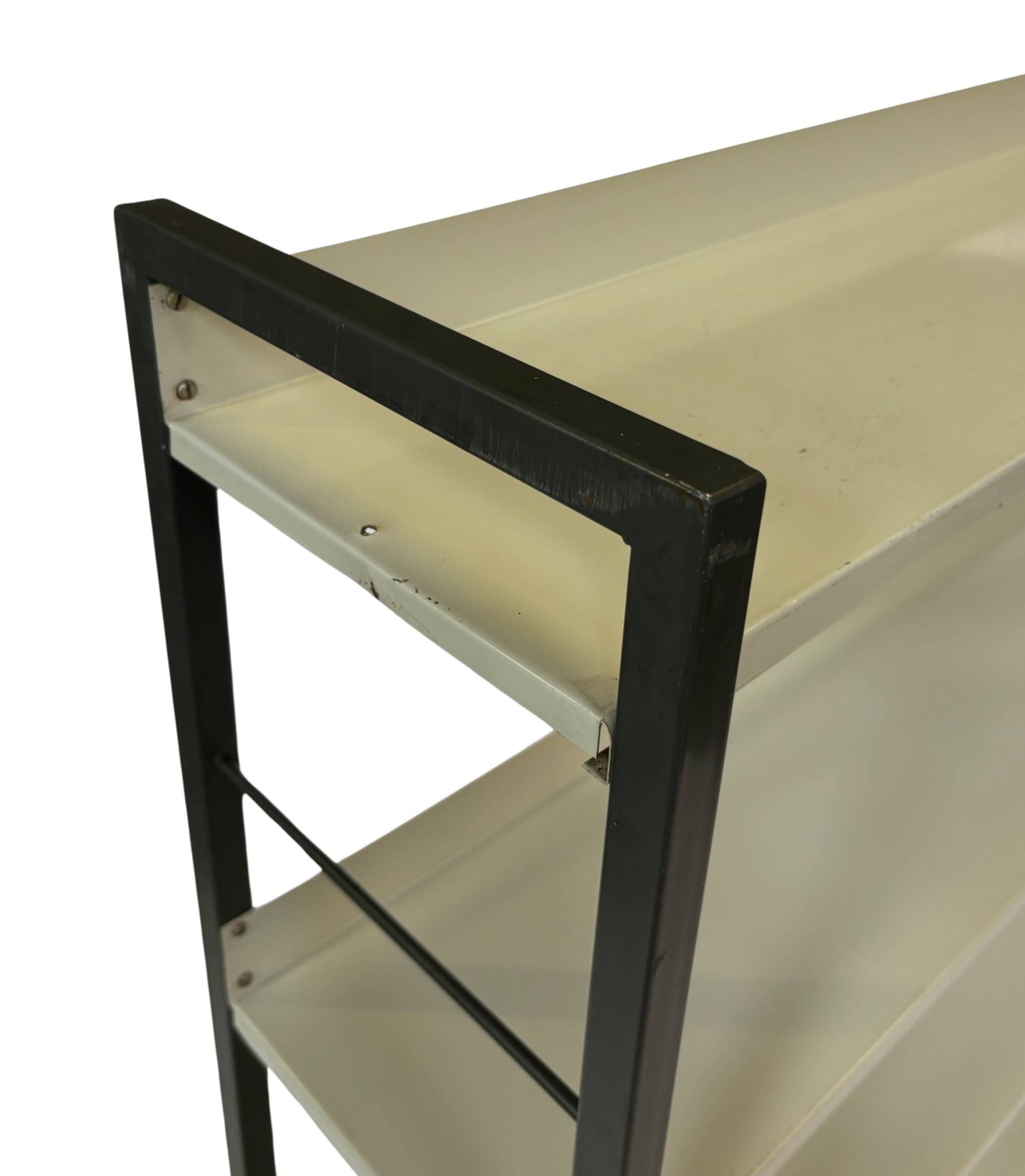 Tomado shelving unit Free standing in metal and gray - 1960s Dutch Design