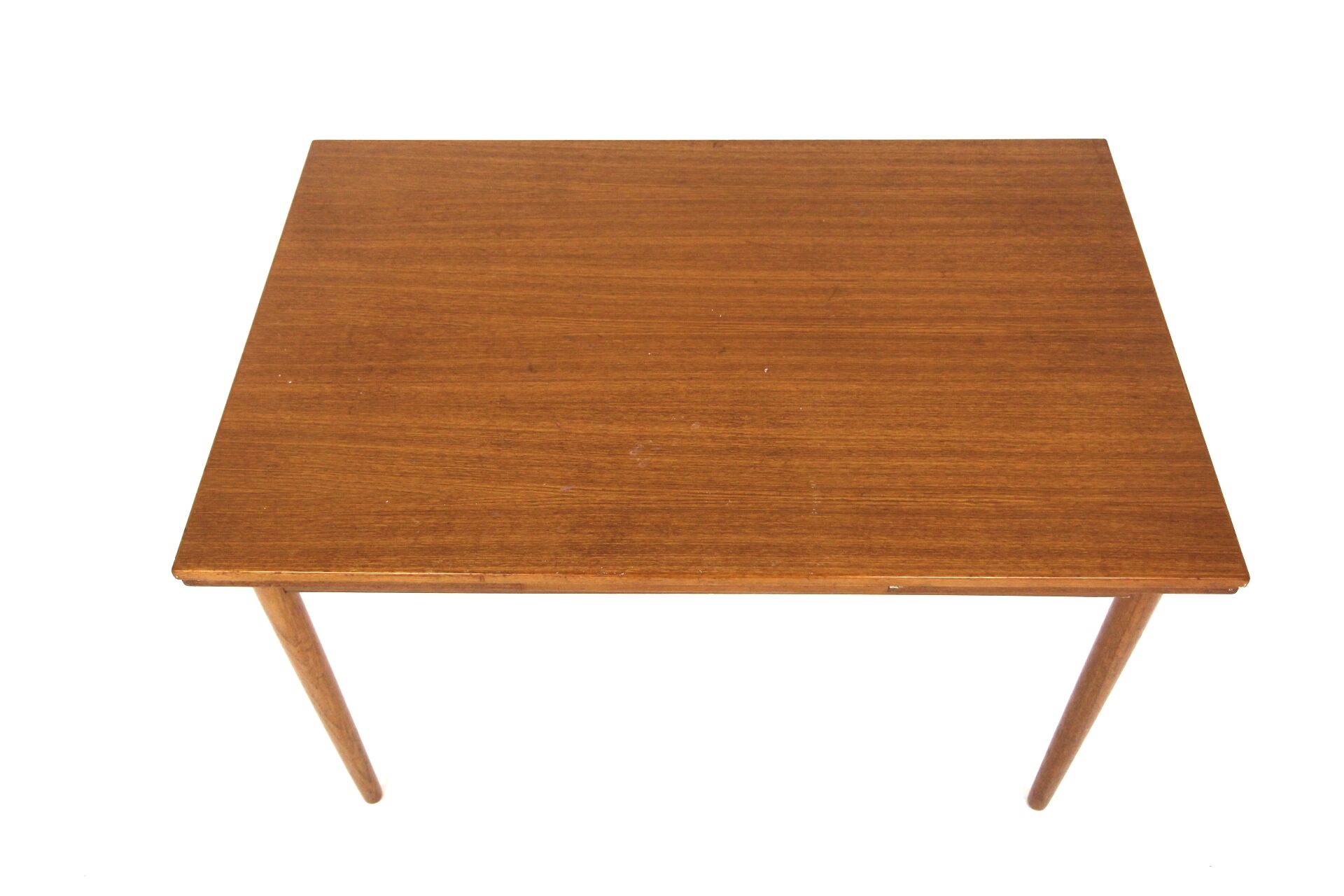 Teak “portfolio” dining room table, Farstrup, Denmark, 1960s